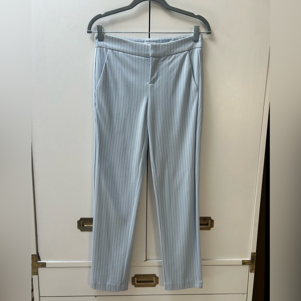 NWOT Ecru Blue Pinstripe Pants